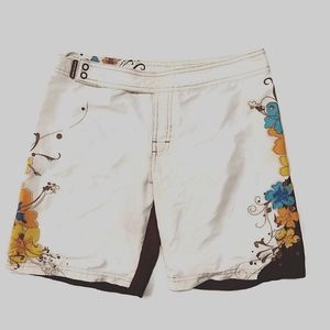 Men's Body Glove Swim Trunks | Brown/White